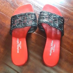 Stephane Kelian Paris Braided Wedge Sandal Size 8.5 USA / 5.5 European Size
